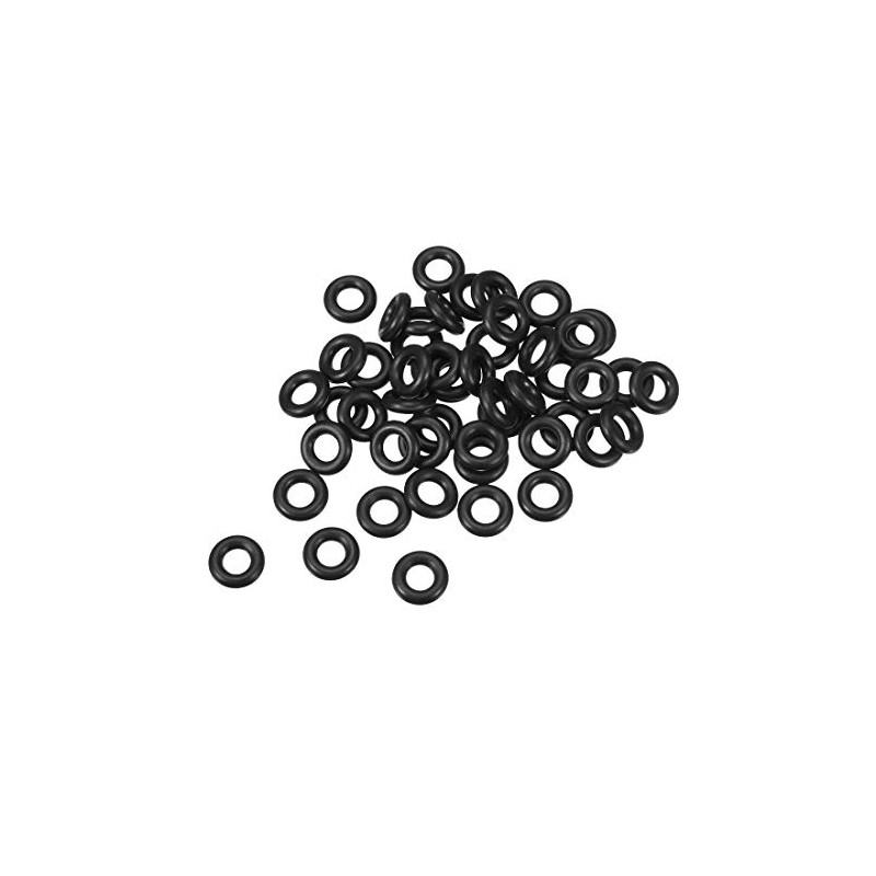 sourcing map Pack of 50 Nitrile Rubber O-Rings 13 mm