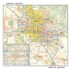 Phoenix, Arizona Wall Map, large - 22.75" x 21.5" (Laminated)