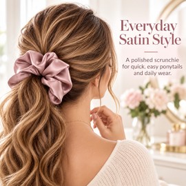 Satin Scrunchie for Ponytails – Soft Elastic Hair Band for Casual Styling, Daily Wear and All-Season Outfits