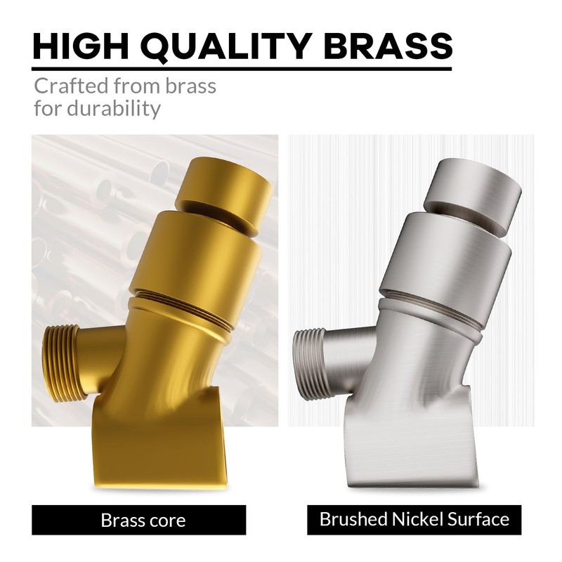 All Metal Handheld Shower Head Holder, Adjustable Shower Wand Holder