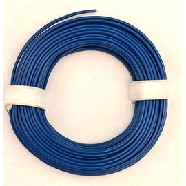 BELI-BECO L218/5 Cable - Copper Stranded 2 x 0.14 mm² (2 x 18 x 0.10 mm) - Twin Cable - 5 m Ring (Blue)