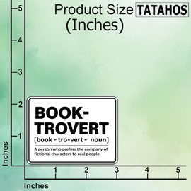 (3Pcs) Book-Trovert Definition Stickers Funny Sarcastic Quote Humor Motivational Inspirational Gifts Waterproof Vinyl Decals for Kindle Water Bottle Bumper Car Hard Hat Phone Laptop 3x2.2