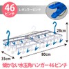 Nishida 224244 Non-tilting Polka Dot Hanger 46 Pinch Blue 31.5