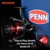 MARVELURE Foldable Power Handle for Penn Fierce III IV, Battle