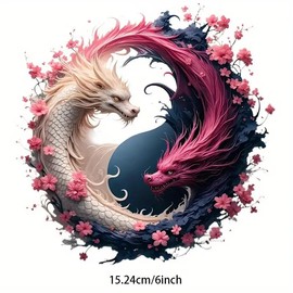 Dream Dragon PVC Vinyl Car Decals Stickers Waterproof Self-Adhesive Decals for Cars, Laptops, Trucks, Motorcycles Wall Window Luggage Scratch Cover Door Decor Sticker