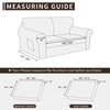 Easy-Going 5 Pieces Stretch Loveseat Cover Washable Loveseat Slipcover Set