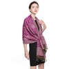 Women Pashmina Scarves Luxury Winter Scarf Paisley Shawl with Fringe