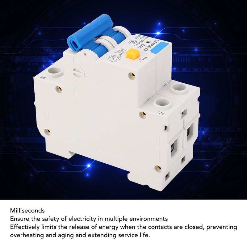 Air Circuit Breaker with Leakage Protector Dual Handle DIN Rail