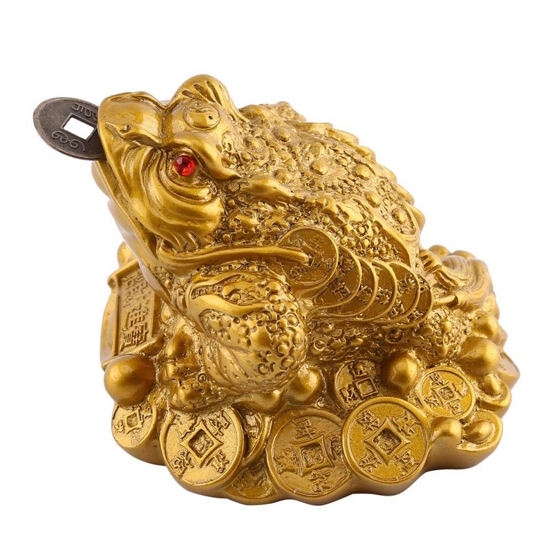 Feng Shui Money Frog, Lucky Money Toad Decorations,Ideal for Attracting