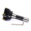 OSCARBIDE Indexable End Mill,R8 Shank,3" Cutting Diameter,6" Overall Length,90 Degree,5