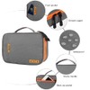 Gocokia Double Layer Electronic Accessories Organizer, Handle Waterproof Travel Cable