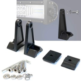 AUXTINGS Universal Side Mounting Base Bracket,LED Light Bar Slide Mount Bracket for Most Slide Mounted Straight