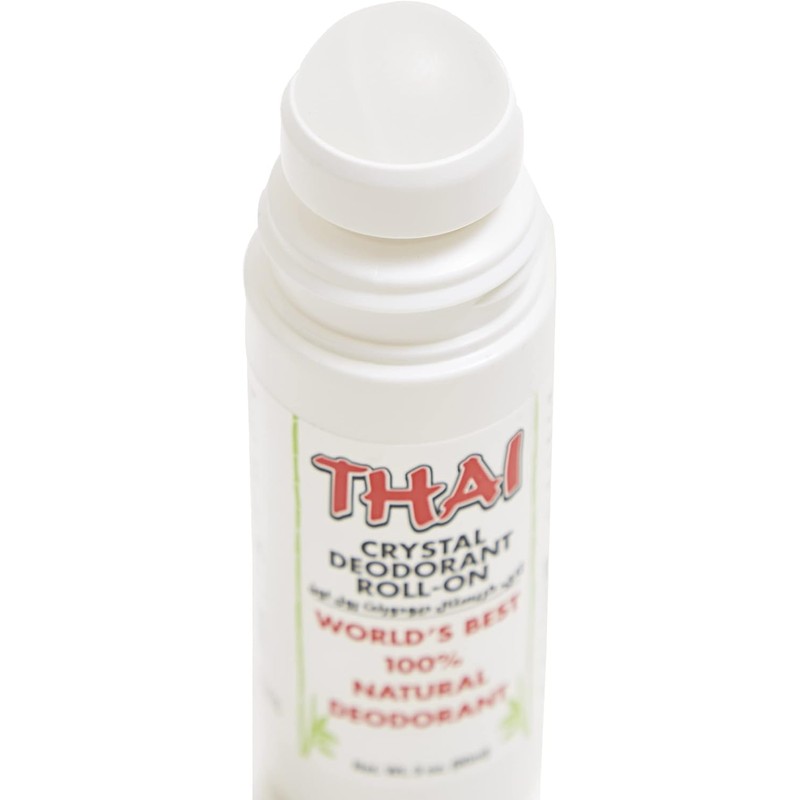 Thai Deodorant Stone Thai Crystal Mist Roll On Deodorant, 3