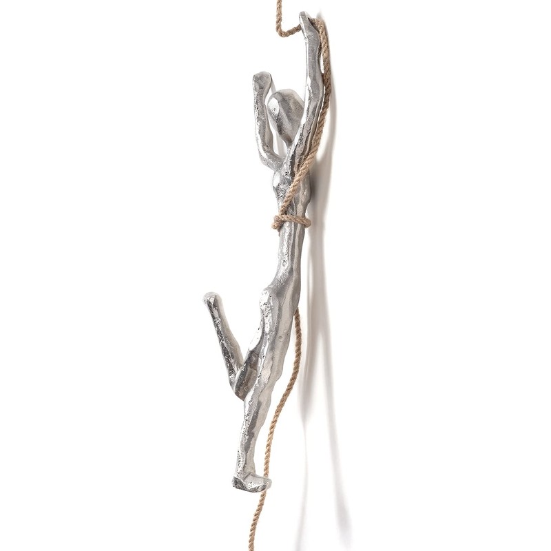 Moritz Sculpture Aluminium Figure Climber | 30 x 14 x