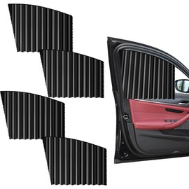 Sun Protection Car Baby, Pack of 4 Magnetic Sun Protection Car Side Window, Sun Protection Aüto Children's Sun Visor Car for UV Protection, Heat Protection, Privacy, Car, Window, Blackout, Black