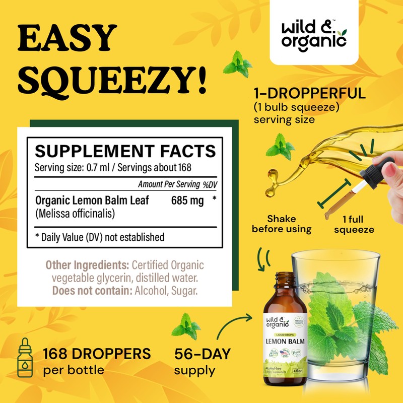 Wild & Organic Skullcap Tincture 4 fl oz & Lemon