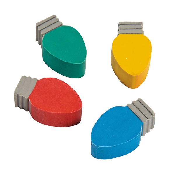 LIGHT BULB ERASER - Stationery - 24 Pieces