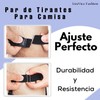 Par de Tirantes para Camisa 2 Sujetadores para Camisa Elasticos