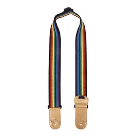 lightstar Guitar Strap, Double leather ends (Rainbow, Comfort, Breathable), Best Gift For Bass, Electric & Acoustic Guitars for Guitar (Rainbow 9 colors)
