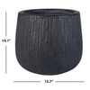 SAFAVIEH Outdoor Collection Francia Grey Concrete Planter (Fully Assembled)