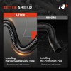 A-Premium 44" Universal Flexible Radiator Hose - Stainless Steel Water