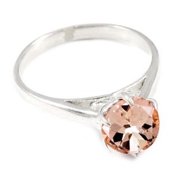 Morganit im Labor gezüchtet Edelstein 925 Sterling Silber Band Ring Männer & Frauen Alle Größen Handgefertigt Schmuck TSR356BC_4 (50 (15.9))