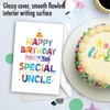NobleWorks - 1 Birthday Greeting Card (Uncle) w/ 5 x