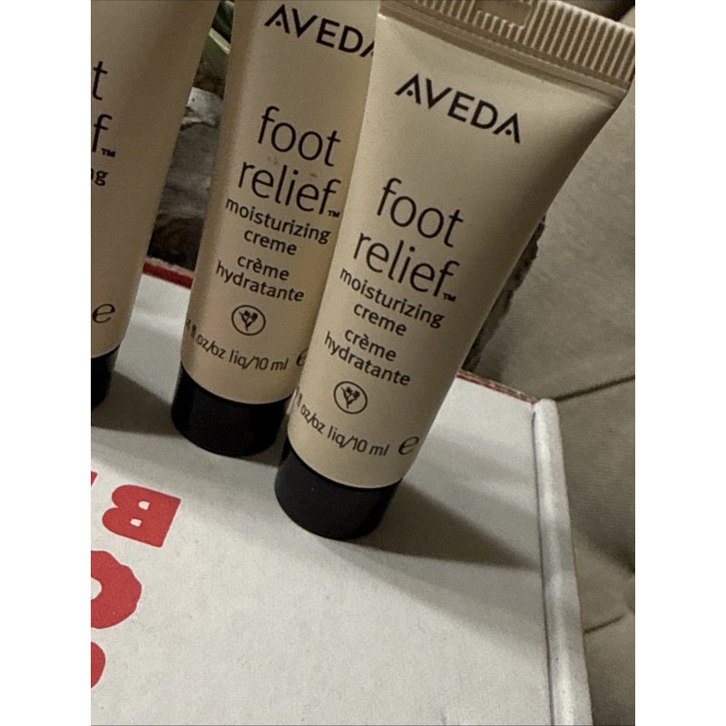Aveda 5x AVEDA FOOT RELIEF MOISTURIZING CREAM JOJOBA OIL COOLING