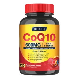 Coq10 600mg Con 120 Softgels Salud Corazon Hecho En Usa