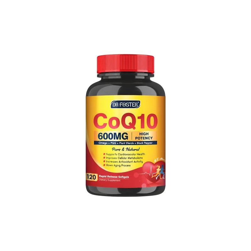 Coq10 600mg Con 120 Softgels Salud Corazon Hecho En Usa