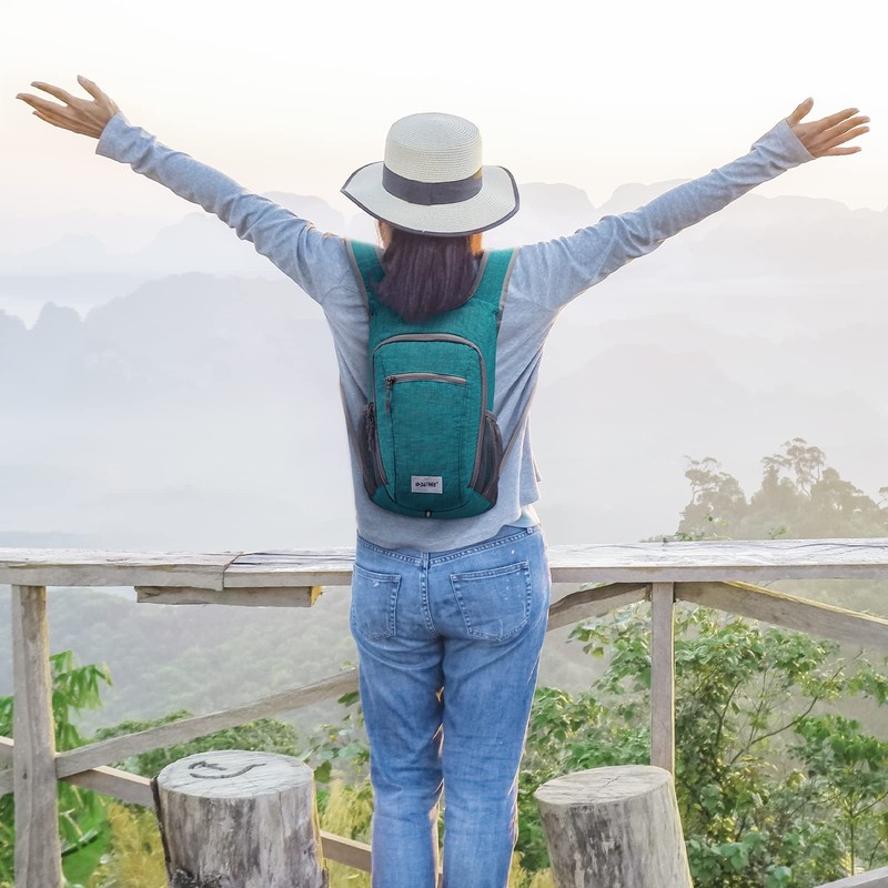 G4Free 15L Small Rucksack Foldable Backpack Lightweight Packable Daypack Travel