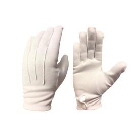 Regalia Store UK Masonic White 100% Cotton Gloves (Medium)