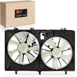 A-Premium Engine Radiator Cooling Fan Assembly Compatible with Select Toyota Models - Sienna 2011-2016 3.5L - Replace# 16361-0P150, 1636331330