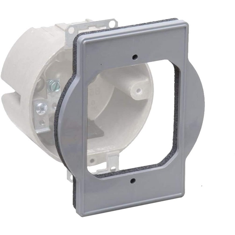 TayMac PRBA400G Plastic Round Box Adapter, Gray