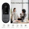 Cámara de Timbre de Video inalámbrico con Timbre inalámbrico Audio