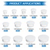 White Nylon Plastic Hole Plugs Assorted 13Values 1/4" 5/16" 3/8"