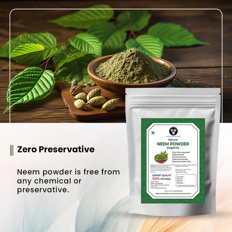 Aayuleubeda Badi Care Abc Neem Leaves Powder For Skin &