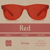 PURPLE CANYON Red Color Therapy Glasses for Chakra Healing, Chromotherapy,