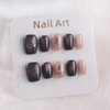 Handmade Nail Tip, Gold, Flowers, Easy and Convenient Just Stick,