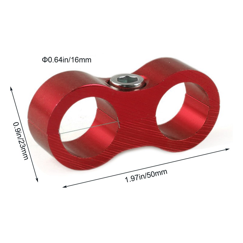 4PCS Hose Separator AN8 Automobile Oil Pipes Fixing Adapter Aluminum