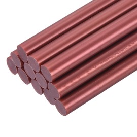 sourcing map 12pcs Mini Hot Glue Sticks for Glue Gun 11mm x 100mm Large Glue Sticks, Burgundy Red