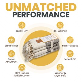 Gold CASE Turkish Hand Towels for Bathroom Set of 4-20 x 40-100% Cotton Bathroom Hand Towels - Aphrodite Kitchen Hand Towel for Spa, Face, Tea & Dishcloth - Decorative Hand Towels - Beige