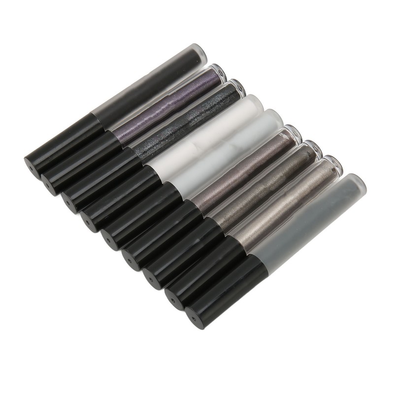 9Pcs Household Liquid Eye Shadow Set Makeup Shine Finish Matte