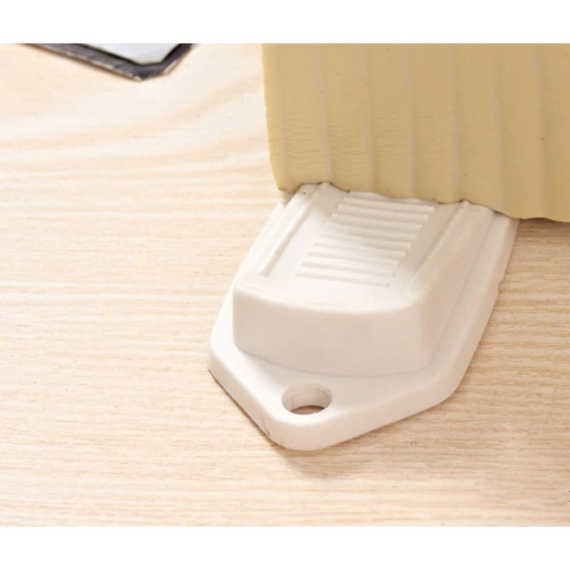 1 Stück Weiß, Hochbelastbarer, rutschfester Türstopper-Keil aus Gummi, Anti-Rutsch, langlebiger