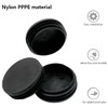 Qjaiune 76mm/3 inch Round Plastic Plugs Black, Pipe Tubing End