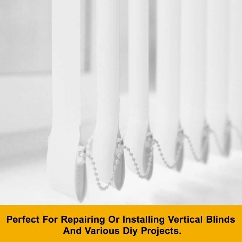Vertical Blind Bottom Chain (10m, 100 Clips) - Vertical Blinds