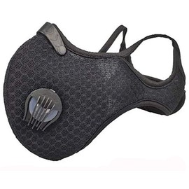 MFAZ Morefaz Ltd Anti Dust/Smog/Wind Unisex Cycling Dustproof Sports Respirator Face Mask Running Dust Filter (Black Hanging Ear Mask)