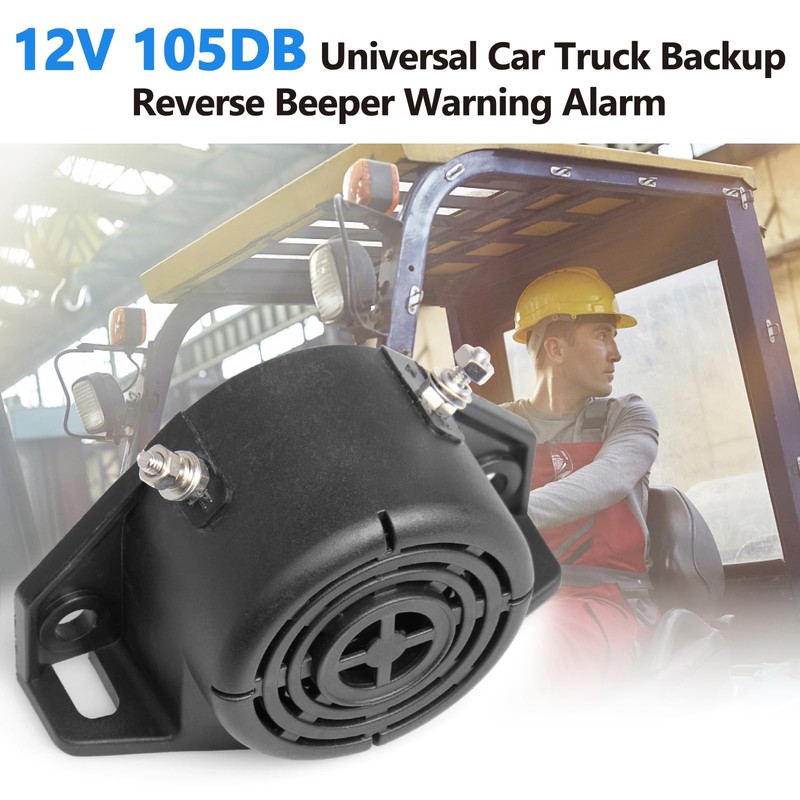 CarBole Reversing Back up Alarm, Heavy-Duty 105dB 12V-24V DC Professional