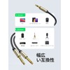 UGREEN 6.35mm*2 to 3.5mm オーディオ変換ケーブル 変換ステレオミニプラグ 6.35mm 2分配ケーブル オス-オス HIFI