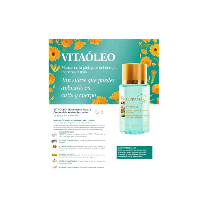 Terramar VITALITY SHOP Vitaoleo Terramar Tratamiento Facial y Corporal